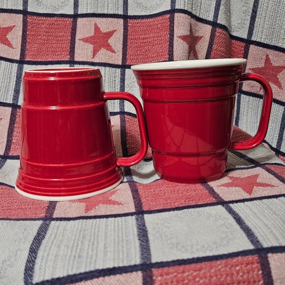 Red Cup Living 12 oz. Red Porcelain Coffee Mug - Picture 5 of 11